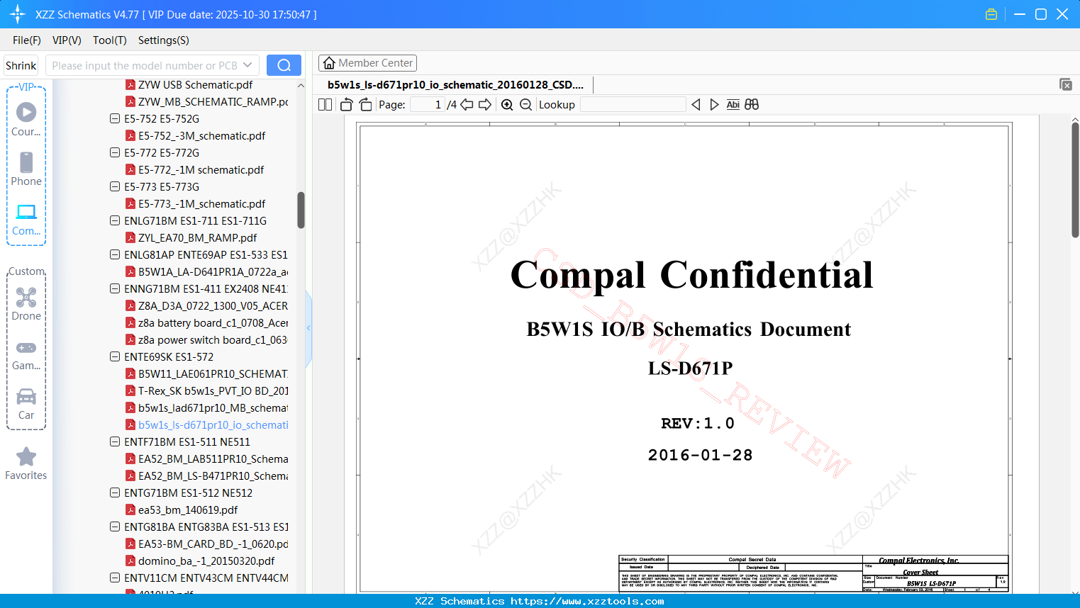 Laptop ACER B5w1s_ls-d671pr10_io_schematic_20160128_CSD